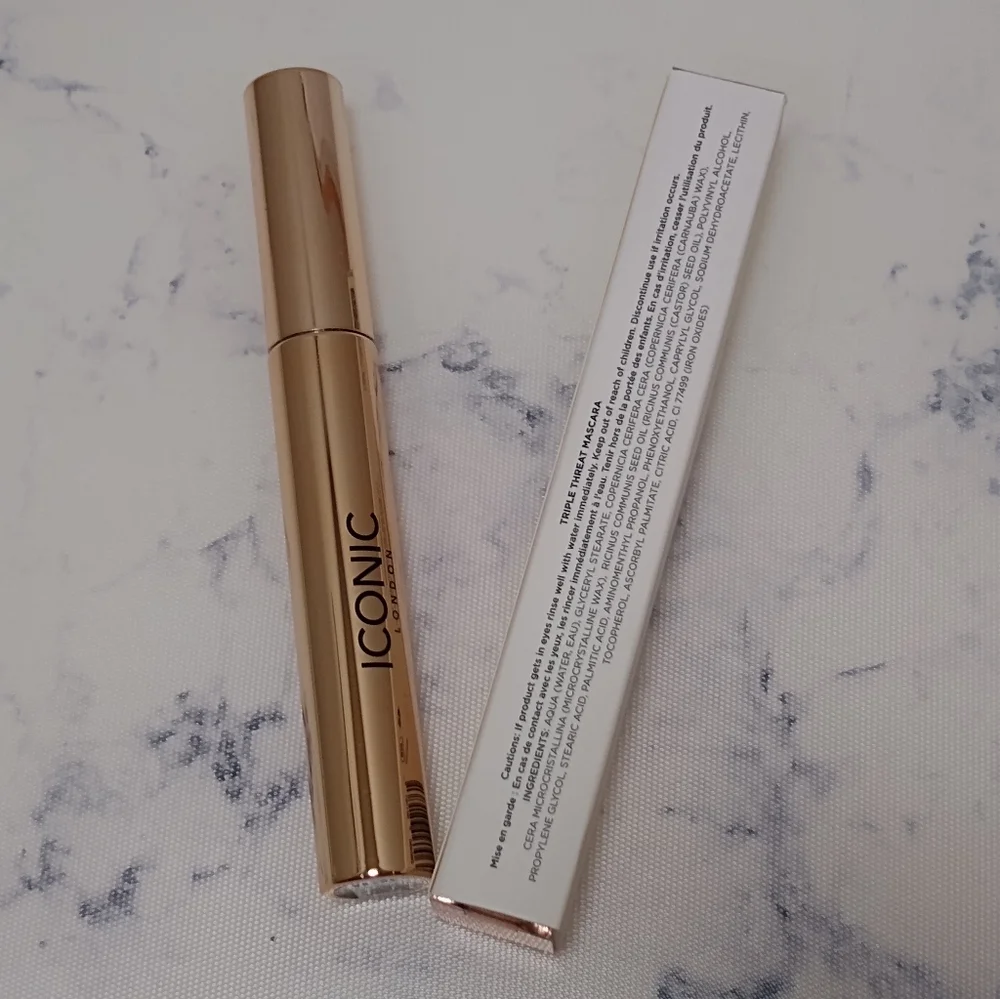 Iconic London Triple Threat Mascara Black New in Box